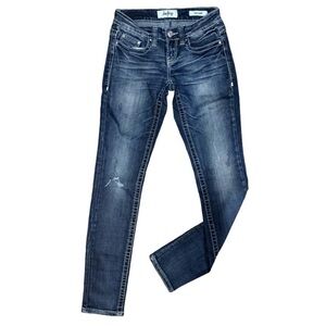 DAYTRIP👖 Lynx Skinny Low-Rise Distressed Jeans 🌈😎 Size 25L